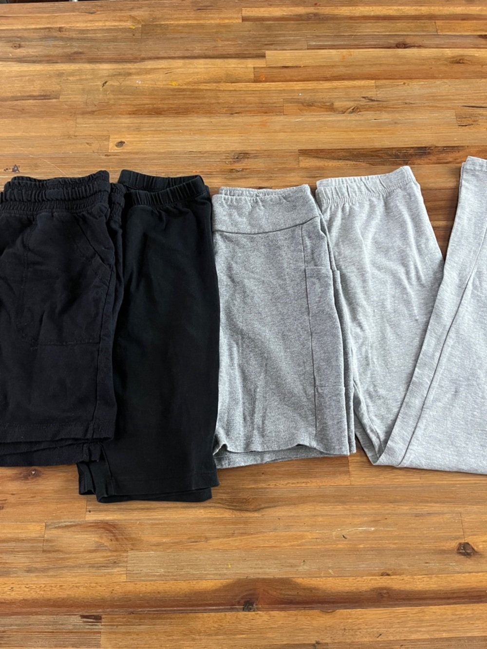 Girls Leggings Bundle Lot of 4 Size XL  14-16 Black, Gray